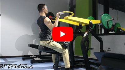 How to use Lat pull down hammer strength machine?